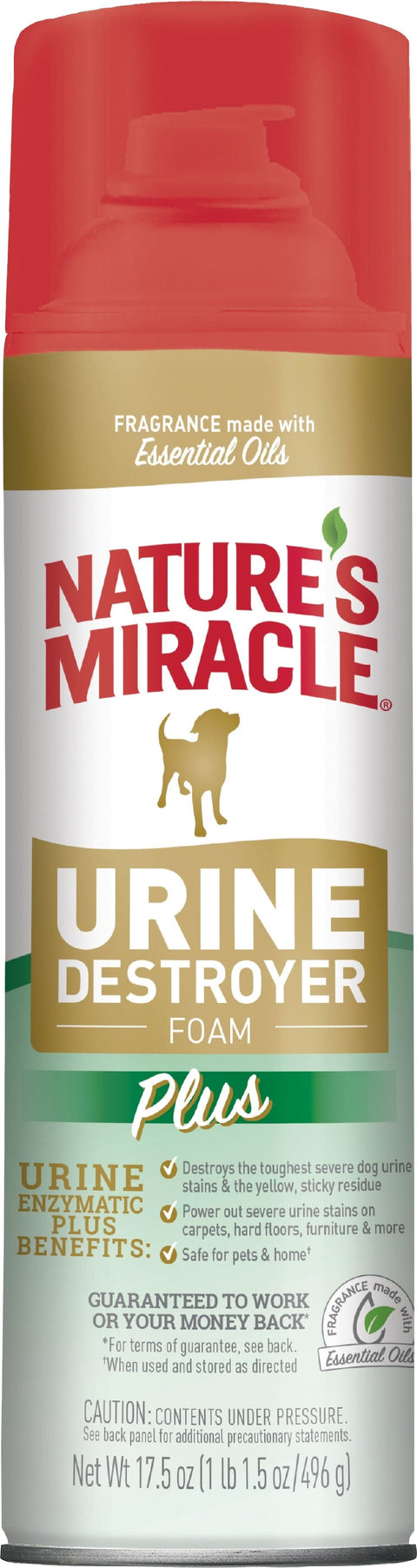 NATURE'S MIRACLE URINE DESTROYER PLUS FOR DOGS 17.5 OZ