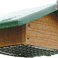 GOING GREEN UPSIDE DOWN SUET FEEDER 2 CAKE CAP TAN/GREEN