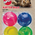 SPOT SLOTTED BALLS 1.5 IN-4 PK ASSORTED