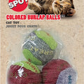 SPOT BURLAP BALLS 3 PK ASSORTED