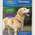 PETSAFE 3 IN 1 HARNESS LG PLUM