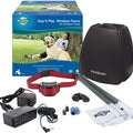 PETSAFE STAY & PLAY WIRELESS FENCE STUBBORN DOGS 3/4 ACRE BLACK