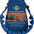 PETSAFE SOFT POINT TRAINING COLLAR W/NYLON STRAP MD-14-16.5 IN BLUE