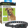 GPS DOG FENCE COLLAR RECHARGEABLE NO SUBSCRIPTION 12-25 IN BLACK
