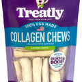 TREATLY USA  COLLAGEN CHIP ROLLS SM-8 OZ NATURAL