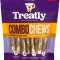 TREATLY BEEFHIDE COMBO CHEWS CHIP ROLLS W/MEAT WRA SM-20 PK CHICKEN