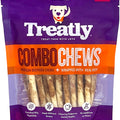 TREATLY BEEFHIDE COMBO CHEWS TWIST STICKS W/MEAT W SM-20 PK BEEF