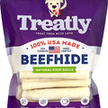 TREATLY 100% USA BEEFHIDE CHIP ROLLS 5 IN-18 PK NATURAL