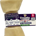 TREATLY 100% USA BEEFHIDE BONE BANDED 5 IN-1 PK NATURAL