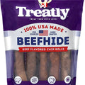 TREATLY 100% USA BEEFHIDE CHIP ROLLS 5 IN-5 PK BEEF