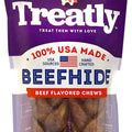 TREATLY 100% USA BEEFHIDE BRAIDS 7 IN-2 PK BEEF
