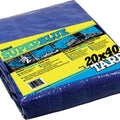 POLYTUF SUPER BLUE TARP 20X40 FT-2.3 OZ BLUE
