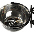 SNAP'Y FIT DOG BOWL 10 OZ STAINLESS STEEL