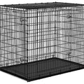 SOLUTIONS DOUBLE DOOR DOG CRATE 54X37X45 IN BLACK