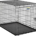 CONTOUR SINGLE DOOR DOG CRATE 48X30X33 IN BLACK