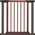 STEEL/WOOD PET GATE 29X29-38 IN GRAPHITE/WOOD