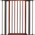 STEEL/WOOD PET GATE 39X29-38 IN GRAPHITE/WOOD