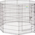CONTOUR EXERCISE PEN W/DOOR 42 IN BLACK