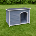 EILLO FOLDING WOOD DOG HOME MD-24.81X28.94X GRAY