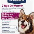 PETARMOR 7 WAY DE-WORMER CHEWABLE DOG 25-200 LB-2 CT