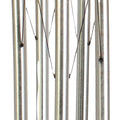 SYMPHONY SOLAR LIGHT WIND CHIME W/BLUE GLASS BALL 40 IN SILVER/BLUE
