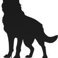 GERMAN SHEPHERD SHADOW YARD STAKE 24 IN