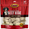 CADET PREMIUM GRADE KNOTTED RAWHIDE BONES 4-5 IN-2 LB NATURAL
