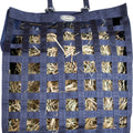 GATSBY ALL NATURAL SLOW HAY FEEDER 20X27X6.5 IN NAVY