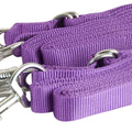 GATSBY ADJUSTABLE NYLON CROSS TIES W/PANIC SNAP 5-9 FT PURPLE