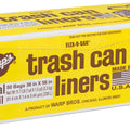 FLEX-O-BAG TRASH CAN LINERS 55 GAL-50 CT BLACK