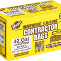 HEAVYWEIGHT FLEX-O-BAG CONTRACTOR BAGS 42 GAL-20 CT BLACK