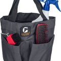 GATSBY NYLON STABLE TOTE MESH BOTTOM  BLACK