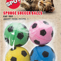SPOT SPONGE SOCCER BALLS 1.5 IN-4 PK ASSORTED