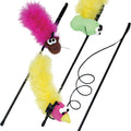 SPOT FEATHER BOA TEASER WAND W/CATNIP 12 IN ASSORTED
