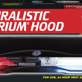 NATURALISTIC TERRARIUM HOOD 18 IN BLACK
