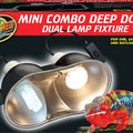 MINI COMBO DEEP DOME DUAL LAMP FIXTURE 5.5 INX2-100 WA BLACK