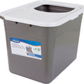 TOP ENTRY LITTER PAN 20X15X15 IN NICKEL/PEARL