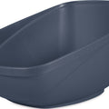 HI-BACK OPEN LITTER PAN JUMBO BLUE STEEL