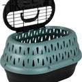 PETMATE TOP LOAD CAT KENNEL 19X13X10 IN BLACK/TEAL