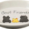 SPOT BEST FRIENDS STONEWARE OVAL CAT DISH 6 IN