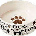 SPOT I LOVE DOGS STONEWARE DOG DISH 7 IN