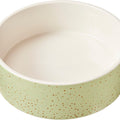 SPOT SPECKLED STONEWARE DOG DISH 7 IN