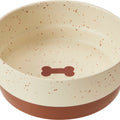 SPOT SEDONA DOG DISH 7 IN BROWN