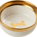 SPOT MALIBU DOG DISH 5 IN GOLD