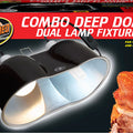 COMBO DEEP DOME DUAL LAMP FIXTURE 8.5 INX2-160 WA BLACK
