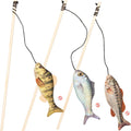 SPOT HUG'N KICK GONE FISHIN TEASER WAND W/ CATNIP 16 IN ASSORTED