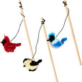 SPOT SONGBIRD TEASER WAND W/CATNIP 16 IN ASSORTED