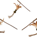 SPOT NATURALS SILVER VINE CAT TEASER WAND SM ASSORTED