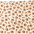 SPOT SNUGGLER BONES/PAWS BLANKET 40X60 IN TAN