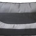 SLEEP ZONE 2 TONE PLUSH BED 26 IN GRAY/BLACK